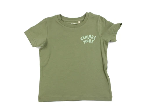 Name It oil green explore t-shirt